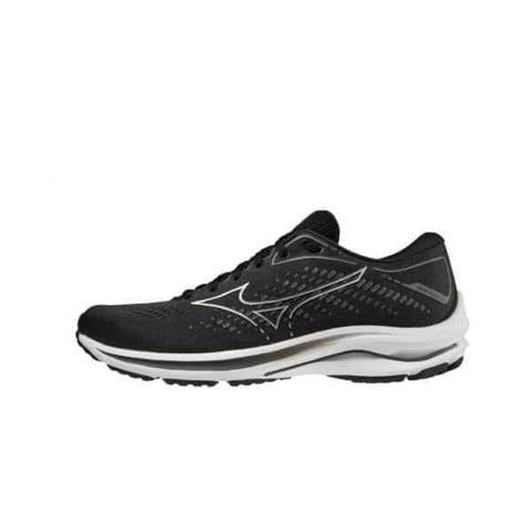 נעלי מיזונו ריידר 25 רחבות לגברים Mizuno J1GC210404 WAVE RIDER 25 2E BLACK - RunOFF עכשיו במבצע ב