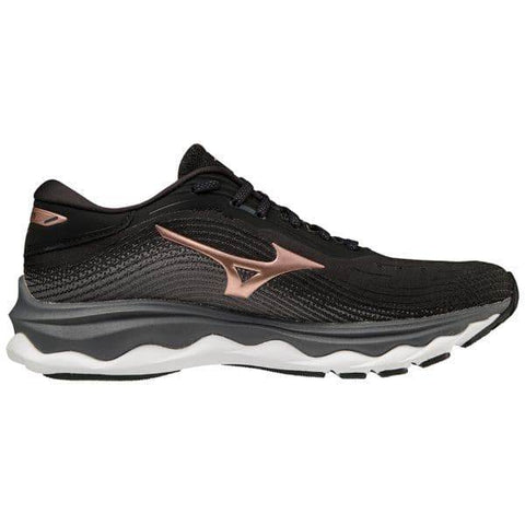 נעלי מיזונו וויב סקאי 5 לנשים Mizuno J1GD210244 WAVE SKY 5 BLACK/ROSE - RunOFF עכשיו במבצע ב