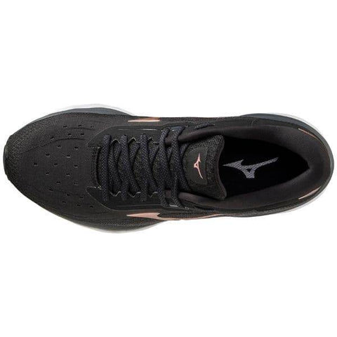 נעלי מיזונו וויב סקאי 5 לנשים Mizuno J1GD210244 WAVE SKY 5 BLACK/ROSE - RunOFF עכשיו במבצע ב
