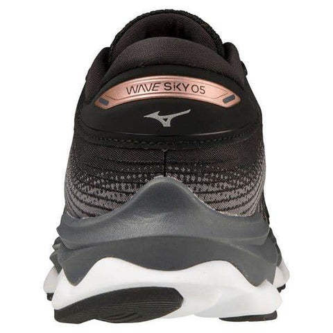 נעלי מיזונו וויב סקאי 5 לנשים Mizuno J1GD210244 WAVE SKY 5 BLACK/ROSE - RunOFF עכשיו במבצע ב