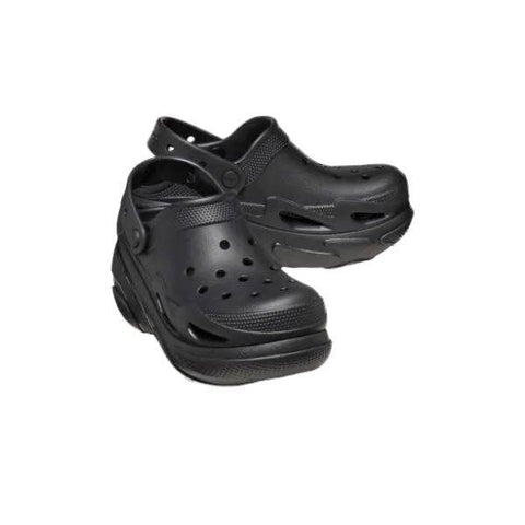 כפכפי פלטפורמה קלוג באבל קראש קרוקס שחורות Crocs 210061-0WC Bubble Crush Clog Triple Black - RunOFF עכשיו במבצע ב
