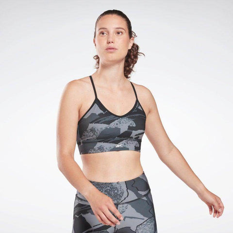 חזיית אימון ריבוק Reebok H65616 WOR AOP Tri Back Bra - RunOFF עכשיו במבצע ב