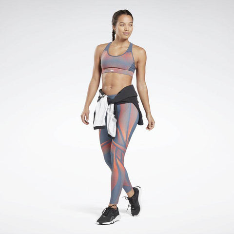 טופ ריבוק לנשים Reebok SH Hero Racer Bra AOP FT0743 smoky indigo - RunOFF עכשיו במבצע ב