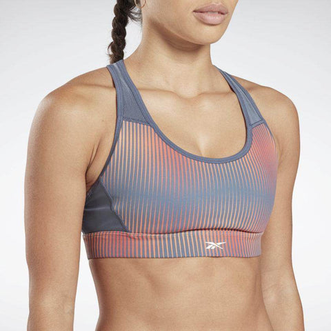טופ ריבוק לנשים Reebok SH Hero Racer Bra AOP FT0743 smoky indigo - RunOFF עכשיו במבצע ב